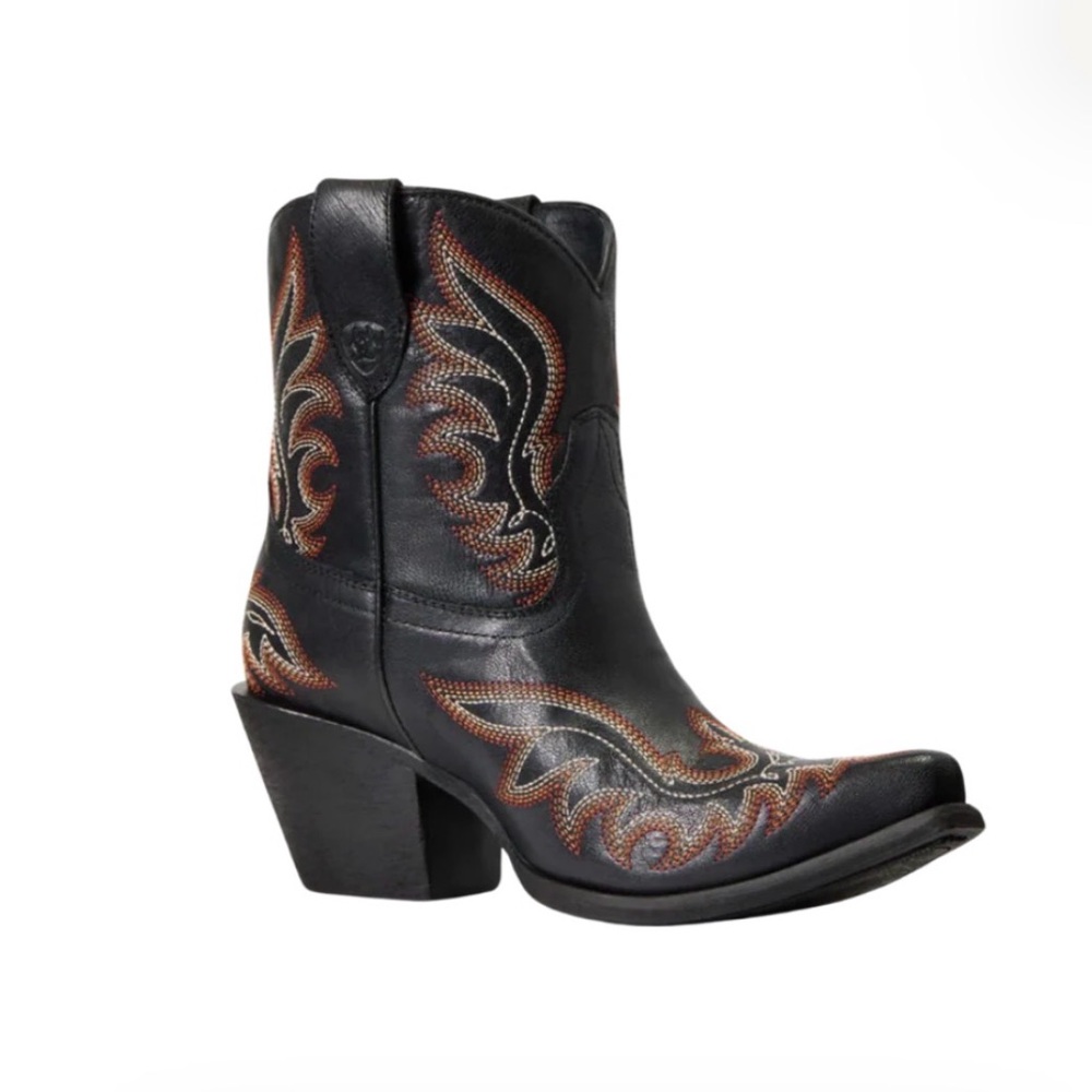 🔥 NWOB ARIAT Chandler LXE Spade Women’s SnipToe Black Boots Size 7 - Picture 12 of 15